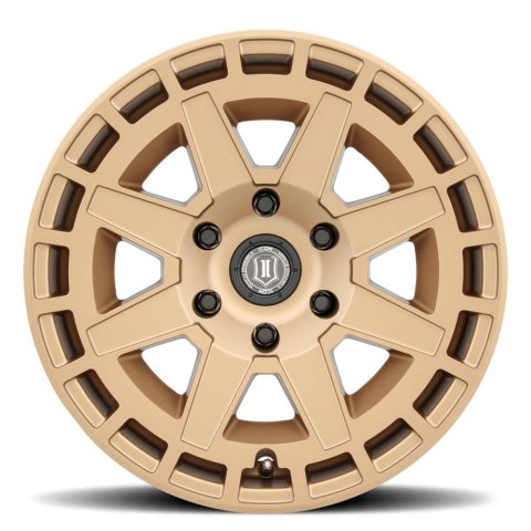 ICON Compass 17x8.5 6x135 6mm Offset 5in BS Satin Brass Wheel thumbnail 2
