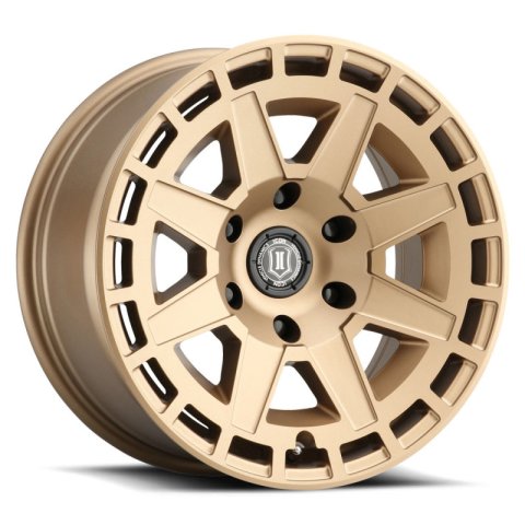 ICON Compass 17x8.5 6x135 6mm Offset 5in BS Satin Brass Wheel thumbnail 4