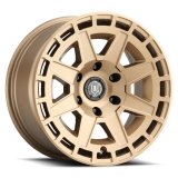 ICON Compass 17x8.5 5x5 -6mm Offset 4.5in BS Satin Brass Wheel thumbnail 1