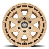 ICON Compass 17x8.5 5x5 -6mm Offset 4.5in BS Satin Brass Wheel thumbnail 2