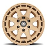 ICON Compass 17x8.5 5x5 -6mm Offset 4.5in BS Satin Brass Wheel thumbnail 4