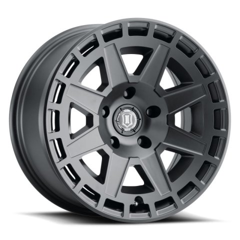ICON Compass 17x8.5 5x5 -6mm Offset 4.5in BS Satin Black Wheel thumbnail 4