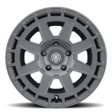 ICON Compass 17x8.5 6x5.5 0mm Offset 4.75in BS Satin Black Wheel thumbnail 2