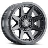 ICON Rebound Pro 17x8.5 6x135 6mm Offset 5in BS 87.1mm Bore Satin Black Wheel thumbnail 2