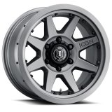 ICON Rebound Pro 17x8.5 5x5 -6mm Offset 4.5in BS 71.5mm Bore Titanium Wheel thumbnail 1