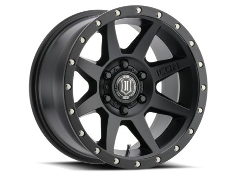 ICON Rebound Pro 17x8.5 6x5.5 0mm Offset 4.75in BS 106.1mm Bore Satin Black Wheel thumbnail 3