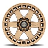 ICON Raider 17x8.5 6x135 6mm Offset 5in BS Satin Brass Wheel thumbnail 6