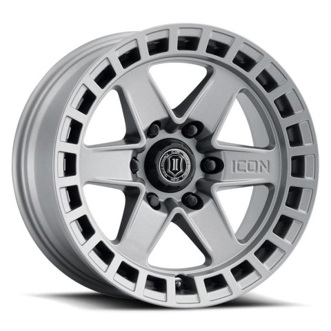ICON Raider 17x8.5 6x135 6mm Offset 5in BS Titanium Wheel thumbnail 2