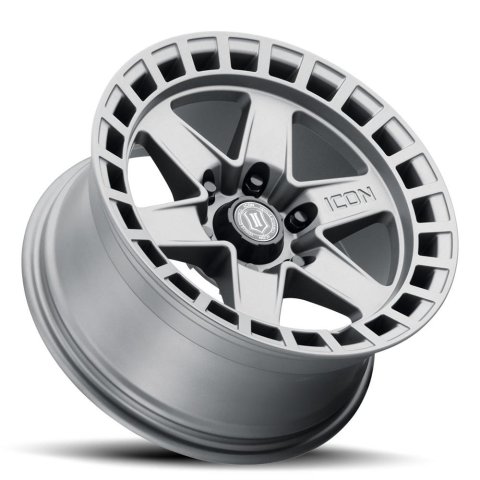ICON Raider 17x8.5 6x135 6mm Offset 5in BS Titanium Wheel thumbnail 3