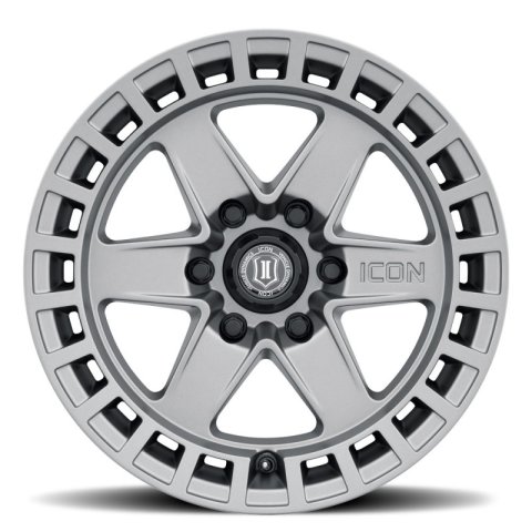 ICON Raider 17x8.5 6x135 6mm Offset 5in BS Titanium Wheel thumbnail 5