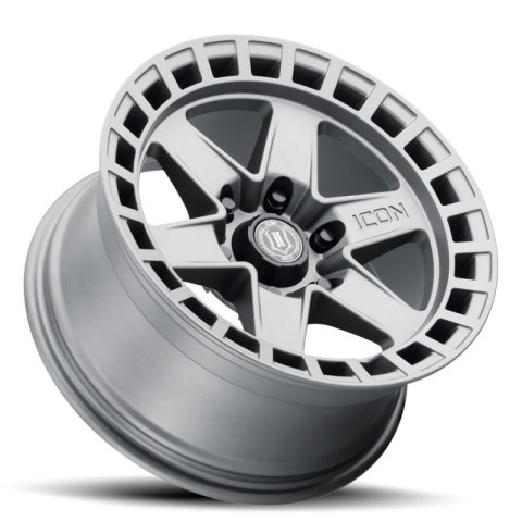 ICON Raider 17x8.5 6x135 6mm Offset 5in BS Titanium Wheel thumbnail 6
