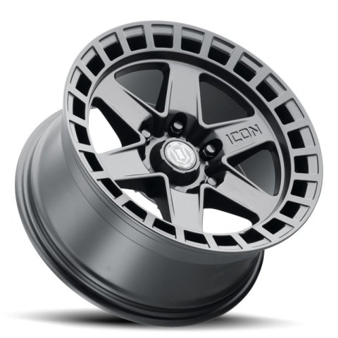ICON Raider 17x8.5 6x5.5 0mm Offset 4.75in BS Satin Black Wheel thumbnail 3