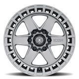 ICON Raider 17x8.5 6x5.5 0mm Offset 4.75in BS Titanium Wheel thumbnail 1