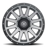 ICON Compression 20x10 8x180 -19mm Offset 4.75in BS 124.2mm Bore Titanium Wheel thumbnail 1