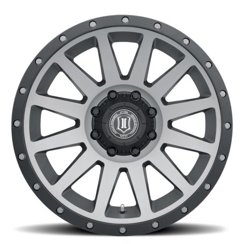 ICON Compression 20x10 8x180 -19mm Offset 4.75in BS 124.2mm Bore Titanium Wheel