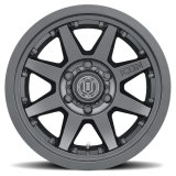 ICON Rebound Pro 17x8.5 5x4.5 0mm Offset 4.75in BS 71.5mm Bore Satin Black Wheel thumbnail 5