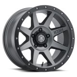 ICON Rebound Pro 17x8.5 5x4.5 0mm Offset 4.75in BS 71.5mm Bore Titanium Wheel thumbnail 1