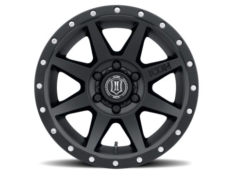 ICON Rebound 17x8.5 6x5.5 25mm Offset 5.75in BS 95.1mm Bore Satin Black Wheel thumbnail 4