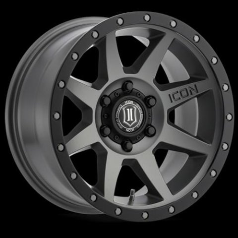 ICON Rebound 18x9 6x5.5 25mm Offset 6in BS 95.1mm Bore Titanium Wheel thumbnail 8