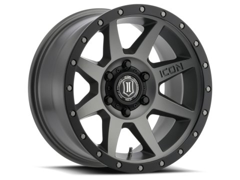 ICON Rebound 18x9 6x5.5 25mm Offset 6in BS 95.1mm Bore Titanium Wheel thumbnail 9