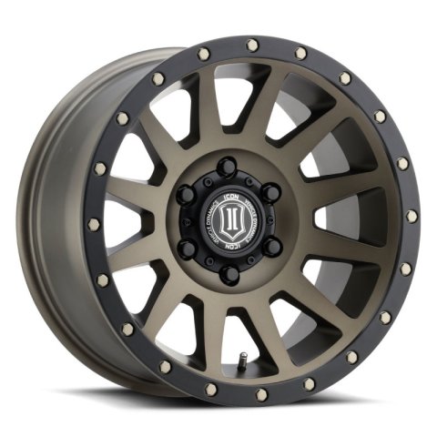 ICON Compression 17x8.5 6x5.5 25mm Offset 5.75in BS 95.1mm Bore Bronze Wheel thumbnail 2