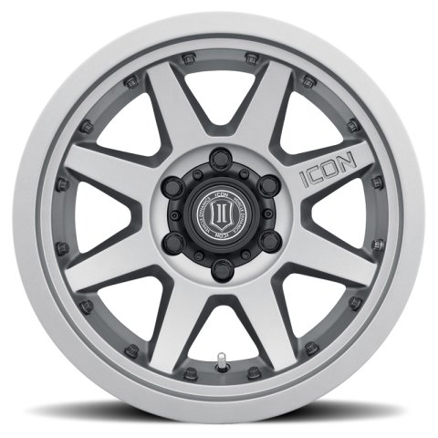 ICON Rebound Pro 17x8.5 6x5.5 25mm Offset 5.75in BS 95.1mm Bore Titanium Wheel thumbnail 2