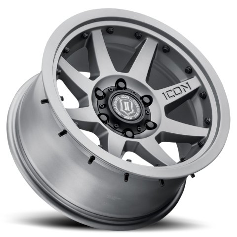 ICON Rebound Pro 17x8.5 6x5.5 25mm Offset 5.75in BS 95.1mm Bore Titanium Wheel thumbnail 3