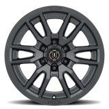 ICON Vector 6 17x8.5 6x5.5 25mm Offset 5.75in BS 95.1mm Bore Satin Black Wheel thumbnail 2