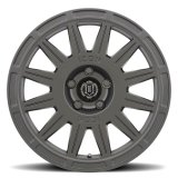 ICON Ricochet 17x8 5x108 38mm Offset 6in BS Satin Black Wheel thumbnail 2
