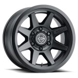 ICON Rebound 17x8.5 5x5 -6mm Offset 4.5in BS 71.5mm Bore Satin Black Wheel thumbnail 1