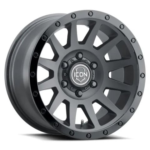 ICON Compression 17x8.5 6x5.5 25mm Offset 5.75in BS 95.1mm Bore Double Black Wheel thumbnail 7
