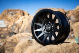 ICON Compression 18x9 6x5.5 0mm Offset 5in BS 106.1mm Bore Double Black Wheel thumbnail 6