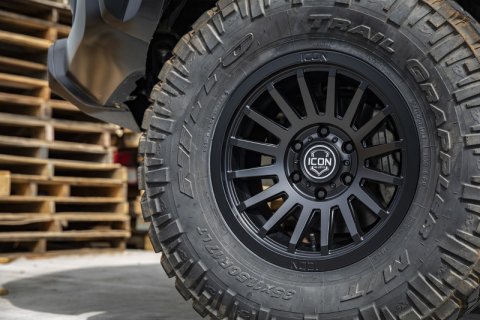 ICON Recon SLX 17x8.5 6x5.5 BP 25mm Offset 5.75in BS 95.1mm Bore Satin Black Wheel thumbnail 6