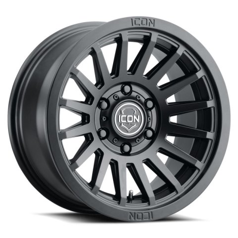 ICON Recon SLX 18x9 6x5.5 BP 25mm Offset 6in BS 95.1mm Hub Bore Satin Black Wheel thumbnail 4