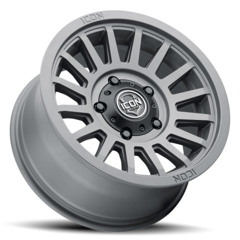 ICON Recon SLX 18x9 6x5.5 BP 40mm Offset 6.6in BS 95.1mm Hub Bore Charcoal Wheel thumbnail 6