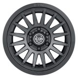 ICON Recon SLX 18x9 6x5.5 BP 40mm Offset 6.6in BS 95.1mm Hub Bore Satin Black Wheel thumbnail 1