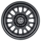 ICON Anza 17x8.5 6x135 +6mm Offset 5in BS 87.1mm Hub Bore Satin Black Wheel thumbnail 1