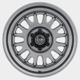 ICON Anza 17x8.5 6x5.5 0mm Offset 4.75in BS 106.1mm Hub Bore Gun Metal Wheel thumbnail 1