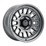 ICON Anza 17x8.5 6x5.5 0mm Offset 4.75in BS 106.1mm Hub Bore Gun Metal Wheel thumbnail 2