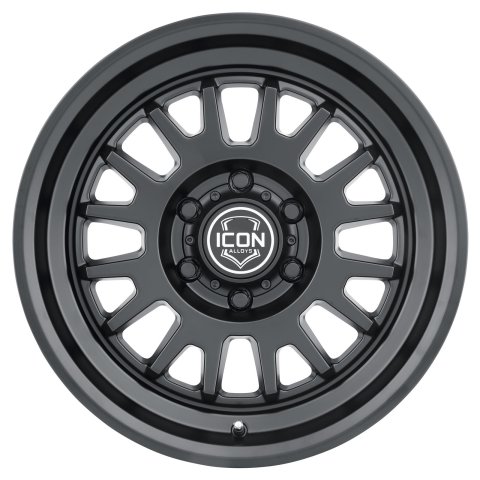 ICON Anza 17x8.5 6x120 0mm Offset 4.75in BS 67mm Hub Bore Satin Black Wheel