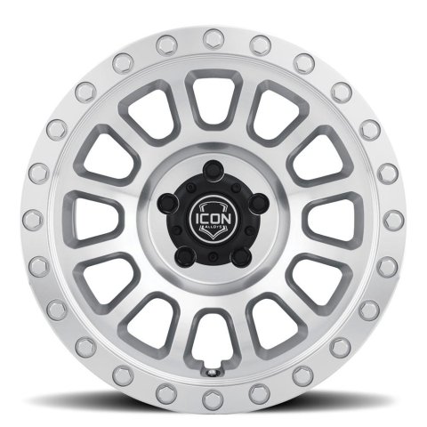 ICON Hulse 17 X 8.5 6 X 135 6mm Offset 5in BS Silver Machined thumbnail 2