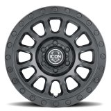 ICON Hulse 17 X 8.5 6 X 120 0mm Offset 4.75in BS Double Black thumbnail 5