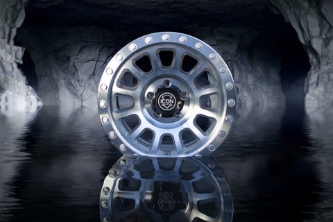 ICON Hulse 17 X 8.5 5 X 4.5 0mm Offset 4.75in BS Silver Machined thumbnail 7