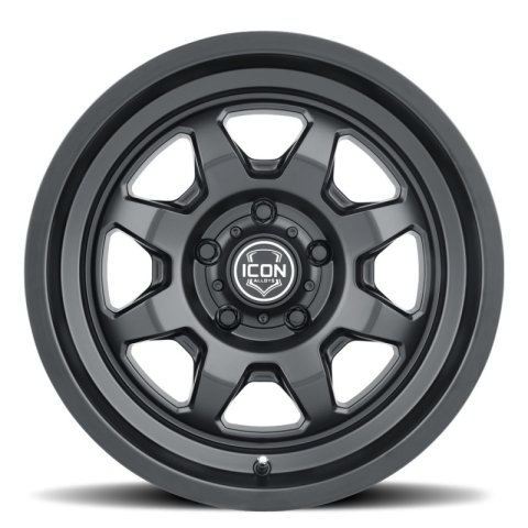 ICON Nuevo 17 X 8.5 6 X 135 6mm Offset 5in BS Satin Black thumbnail 2