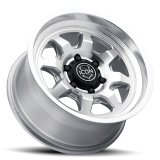 ICON Nuevo 17 X 8.5 5 X 4.5 0mm Offset 4.75in BS Silver Machined thumbnail 2