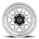 ICON Nuevo 17 X 8.5 5 X 4.5 0mm Offset 4.75in BS Silver Machined thumbnail 3