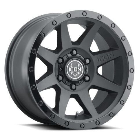 ICON Rebound 18x9 6x135 6mm Offset 5.25in BS 87.1mm Bore Double Black Wheel thumbnail 1