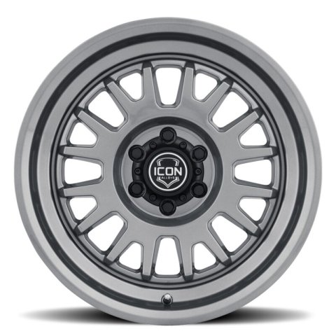 ICON Anza 17x8.5 / 6x5.5 / 25mm Offset / 5.75in BS - Gun Metal Wheel thumbnail 3