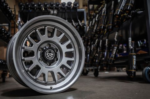 ICON Anza 17x8.5 / 6x5.5 / 25mm Offset / 5.75in BS - Gun Metal Wheel thumbnail 6