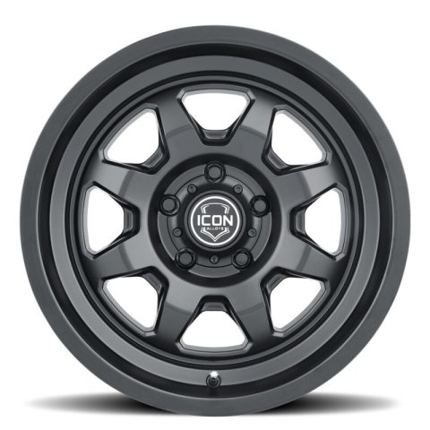 ICON Nuevo 17x8.5 / 6x5.5 / 25mm Offset / 5.75in BS - Satin Black Wheel thumbnail 2